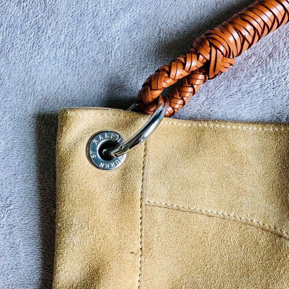 Ralph Lauren Suede Hobo Handbag - Picture 2 of 16